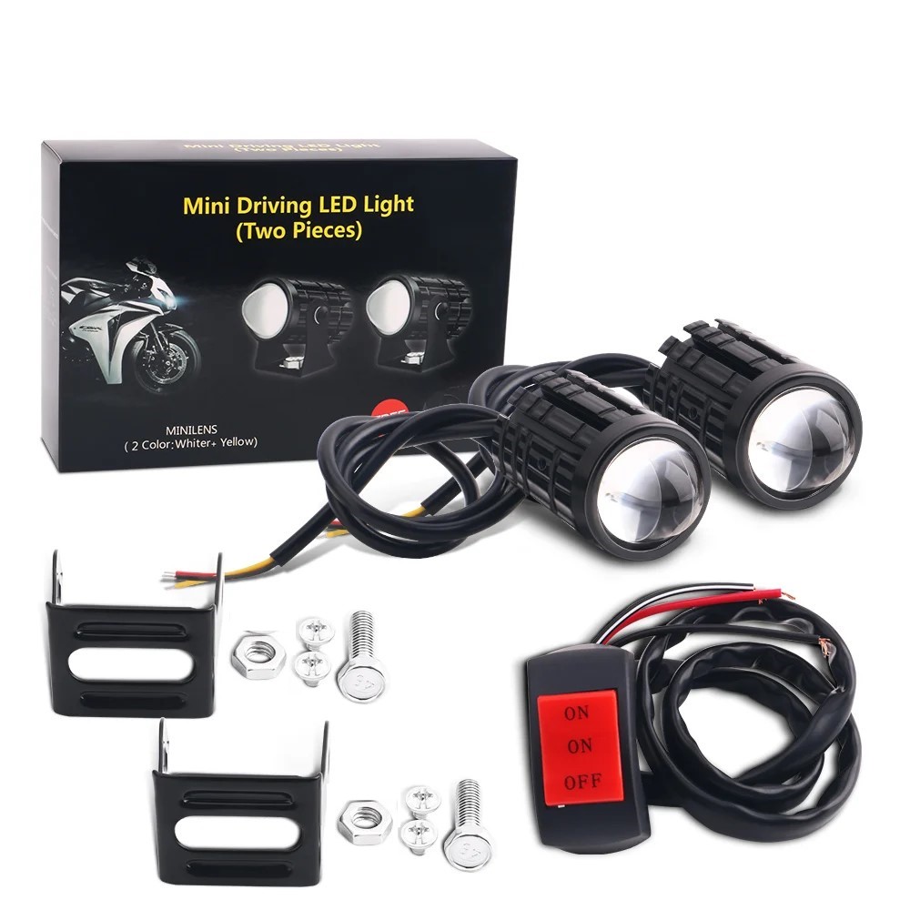 Universal Motorcycle Led Headlight Projector - 1/2 pièces universel moto phare LED