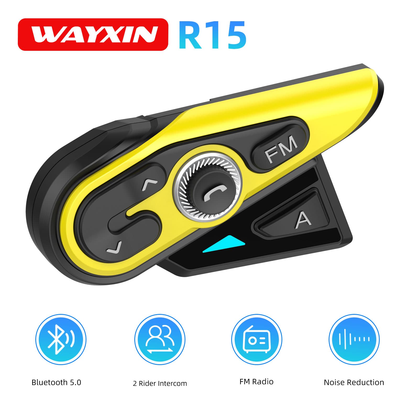 Universal Motorcycle Helmet Intercom Headset - Casques d'intercom pour moto WAYXIN R15,