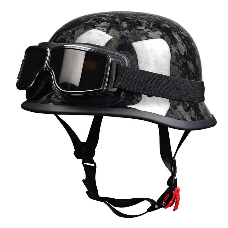 Carbon Fiber Lightweight Motorcycle Helmet - Demi-casque forgé de qualité supérieure en