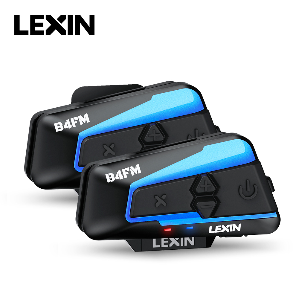 Full Face Motorcycle Helmet With Bluetooth - Lexin B4FM-X Intercom Moto Bluetooth, appareil