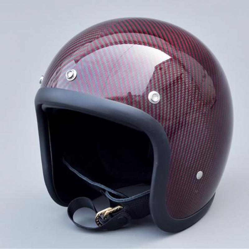 Carbon Fiber Lightweight Motorcycle Helmet - Casque ouvert vintage classique en fibre
