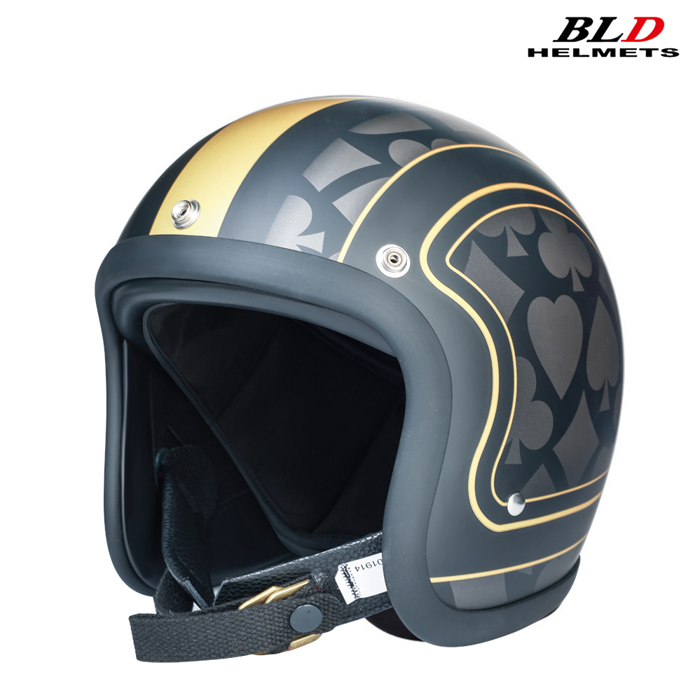Vintage Open Face Retro Helmet - Profil bas japon corée Style mode