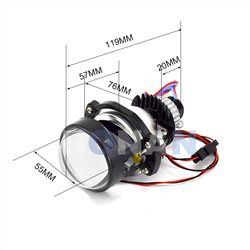 RONAN – Mini projecteur bi-led - Universal Motorcycle Led Headlight Projector avis et prix