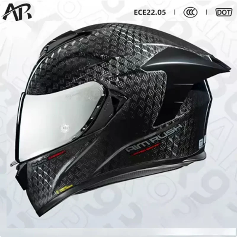 Casque de Moto en Fibre de Car - Carbon Fiber Lightweight Motorcycle Helmet avis et prix