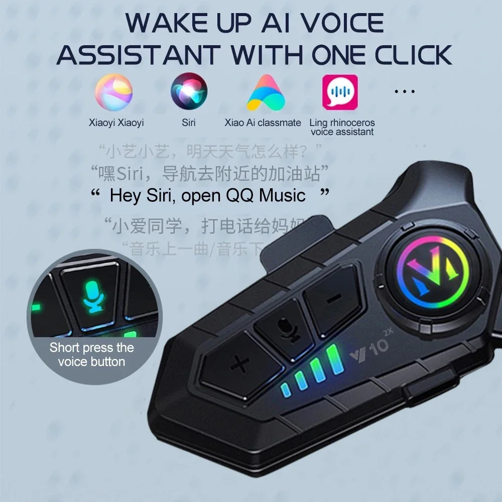 Intercom Bluetooth V10 2X pour - Universal Motorcycle Helmet Intercom Headset avis et prix