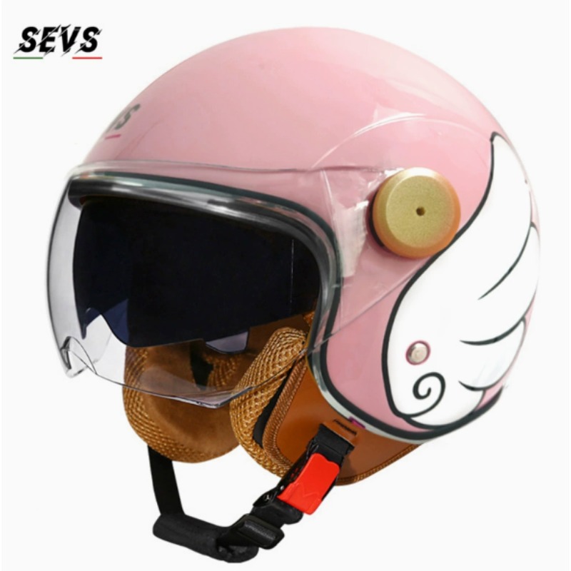 Casque de moto ouvert 3/4 cert - Vintage Open Face Retro Helmet avis et prix