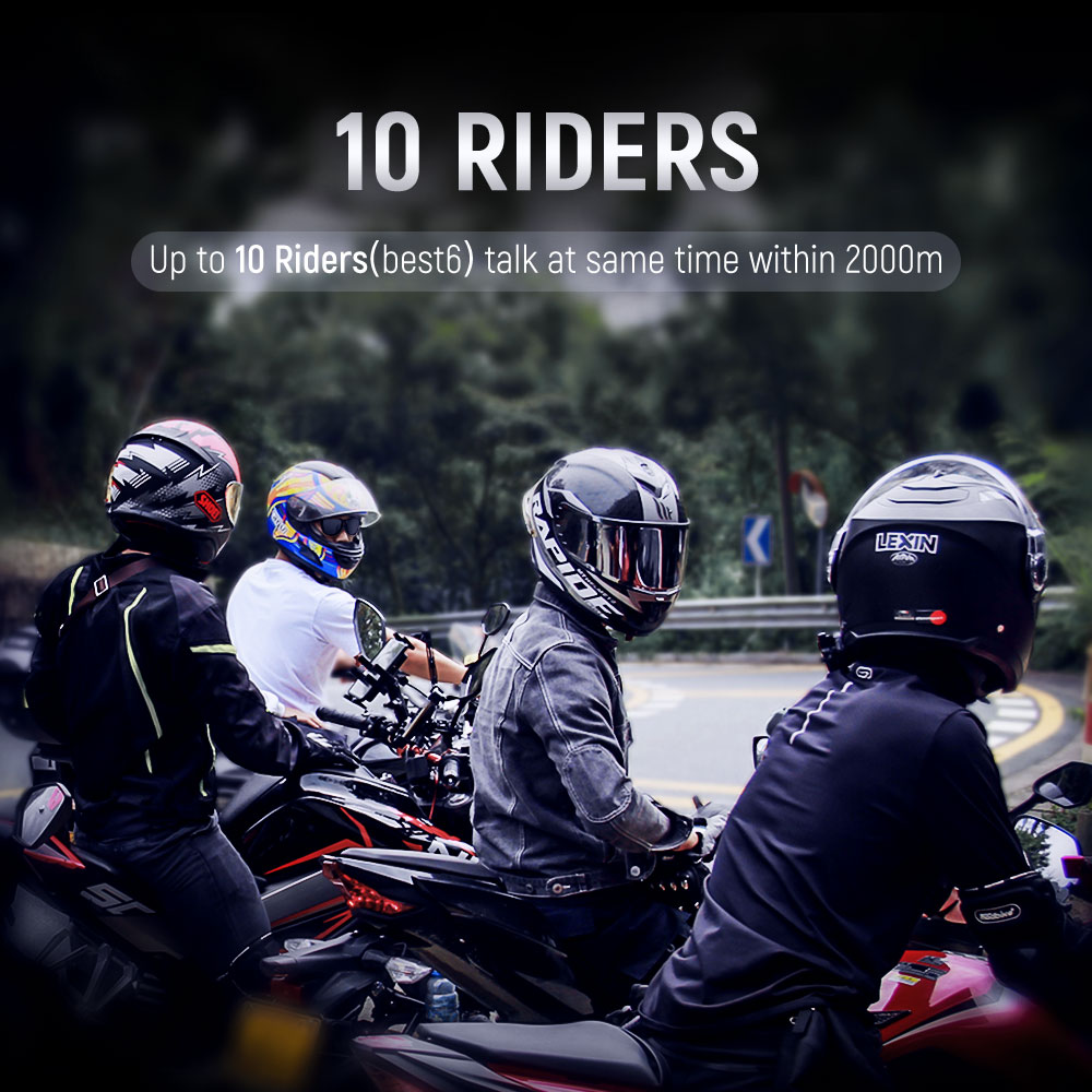 Lexin B4FM-X Intercom Moto Blu - Full Face Motorcycle Helmet With Bluetooth avis et prix