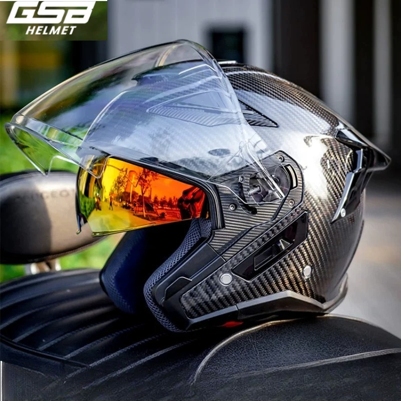 Casque de moto en fibre de car - Carbon Fiber Lightweight Motorcycle Helmet avis et prix