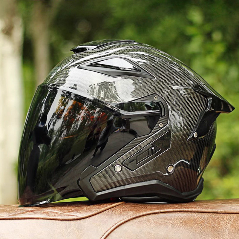 Casque de moto en fibre de car - Carbon Fiber Lightweight Motorcycle Helmet avis et prix