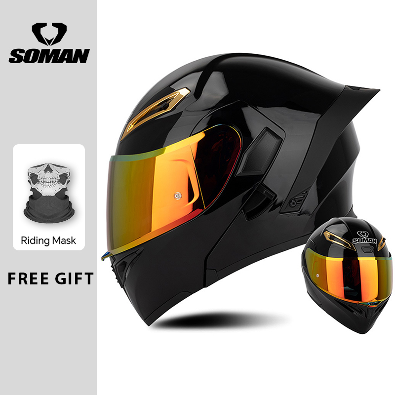 Casques de moto rabattables à  - Modular Flip Up Motorcycle Helmet Dot Approved avis et prix