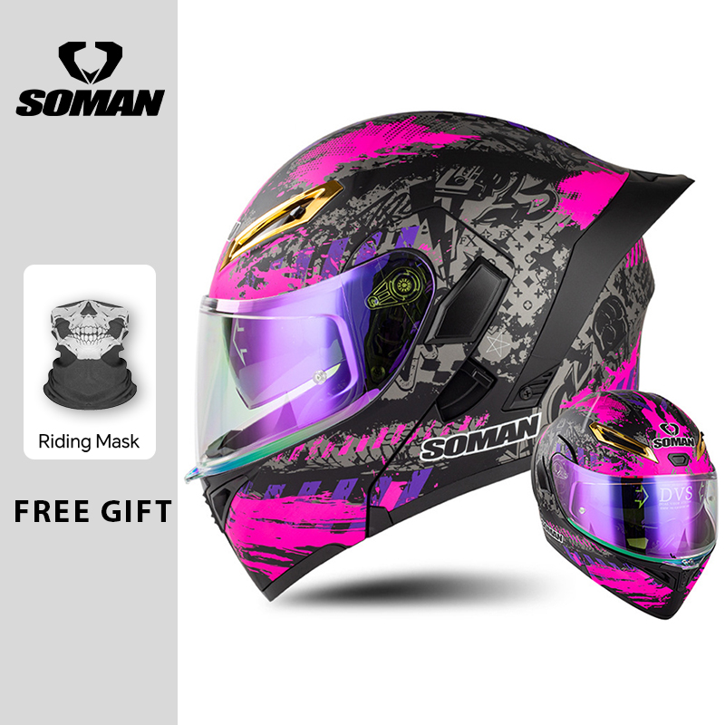 Casques de moto rabattables à  - Modular Flip Up Motorcycle Helmet Dot Approved avis et prix