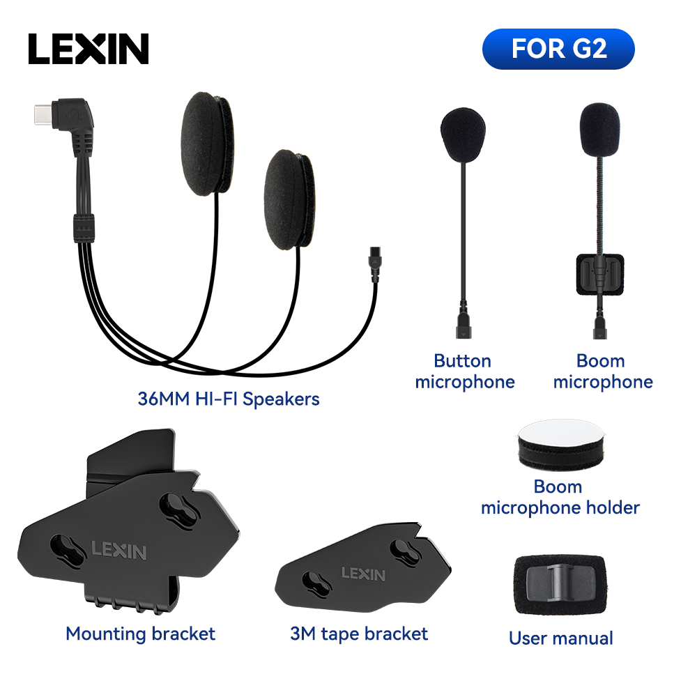 LEXIN-G2 moto Interphone casqu - Universal Motorcycle Helmet Intercom Headset avis et prix