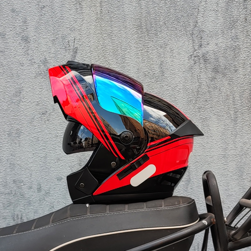 ORZ dernier casque de moto à r - Dual Visor Motorcycle Racing Helmet avis et prix