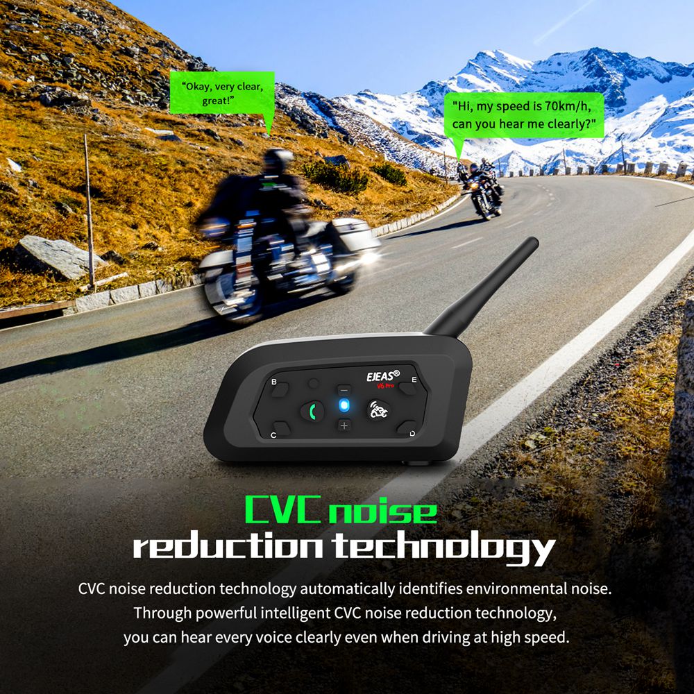 EJEAS V6 PRO Moto Casque Casqu - Universal Motorcycle Helmet Intercom Headset avis et prix